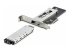M2-REMOVABLE-PCIE-N1 - StarTech.com M.2 NVMe SSD to PCIe x4 Mobile Rack/Backplane with Removable Tray for PCI Express Expansion Slot, Tool-less Installation, PCIe 4.0/3.0 Hot-Swap Drive Bay, Key Lock - Vänster vinkel