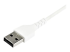 RUSB2AC1MW - StarTech.com 1 m USB 2.0 till USB-C-kabel -&nbsp;vit - Närbild