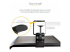 KEYBOARD-TRAY-CLAMP1 - StarTech.com Under-Desk Keyboard Tray, Clamp-on Keyboard Holder, Supports up to 12kg (26.5lb), Sliding Keyboard and Mouse Drawer with C-Clamps, Height Adjustable Keyboard Tray - Närbild