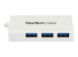 HB30C3A1CFBW - StarTech.com 4 Port USB C Hub with 1x USB-C & 3x USB-A Ports (SuperSpeed 5Gbps), USB Bus Powered, Compact Portable/Laptop USB 3.0 Adapter Hub, USB 3.1 Gen 1/USB 3.2 Gen 1 Type-C Hub, White - Framsidan