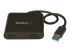 USB32HD2 - StarTech.com USB 3.0 to Dual HDMI Adapter, 1x 4K 30Hz & 1x 1080p, External Video & Graphics Card, USB Type-A to HDMI Dual Monitor Display Adapter Dongle, Supports Windows Only, Black - Framsidan