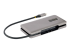 HB31CM1A3CB - StarTech.com 4-Port USB-C Hub, 1x USB-A and 3x USB-C Ports, USB 3.1 10Gbps, Bus Powered, USB Type C Hub with 9.8in (25cm) Wrap-Around Cable, Portable USB-C to USB-A Hub - Vänster vinkel