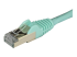 6ASPAT2MAQ - StarTech.com 2m CAT6A Ethernet Cable, 10 Gigabit Shielded Snagless RJ45 100W PoE Patch Cord, CAT 6A 10GbE STP Network Cable w/Strain Relief, Aqua, Fluke Tested/UL Certified Wiring/TIA - Närbild