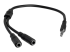 MUYHSMFF - StarTech.com 4 Position to 2x 3 Position 3.5mm Headset Splitter Adapter - Vänster vinkel