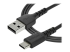 RUSB2AC2MB - StarTech.com 2 m USB 2.0 till USB-C-kabel -&nbsp;svart&nbsp; - Höger vinkel