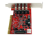 PCIUSB3S4 - StarTech.com PCI-kortadapter med 4 USB 3.0-portar och SATA/SP4-ström - Höger sida