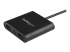 USB32HD2 - StarTech.com USB 3.0 to Dual HDMI Adapter, 1x 4K 30Hz & 1x 1080p, External Video & Graphics Card, USB Type-A to HDMI Dual Monitor Display Adapter Dongle, Supports Windows Only, Black - Närbild