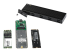 SM2E1BMU31C - StarTech.com USB-C 10 Gbps till M.2 NVMe eller M.2 SATA SSD-inneslutning - Höger vinkel