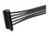 PYO4SATA - StarTech.com 15.7 in (400 mm) SATA Power Splitter Adapter Cable - Närbild