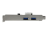 PEXUSB3S25 - StarTech.com PCI Express (PCIe) SuperSpeed USB 3.0-kortadapter med 2 portar och UASP – LP4-ström - Vänster sida