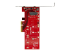 PEX4M2E1 - StarTech.com x4 PCI Express 3.0 till M.2 PCIe NVMe SSD Adapter - Ovansidan