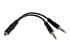 MUYHSFMM - StarTech.com 3,5 mm 4-polig till 2x 3-polig 3,5 mm headsetsplitteradapter – F/M - Framsidan