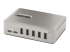 10G8A2CS-USB-C-HUB - StarTech.com 10-Port USB-C Hub, 8x USB-A + 2x USB-C, Self-Powered w/ 65W Power Supply, USB 3.1 10Gbps Hub w/ BC1.2 Charging, Desktop/Laptop USB Hub with 3ft Locking USB-IF Certified Cable - Höger vinkel