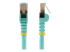 6ASPAT2MAQ - StarTech.com 2m CAT6A Ethernet Cable, 10 Gigabit Shielded Snagless RJ45 100W PoE Patch Cord, CAT 6A 10GbE STP Network Cable w/Strain Relief, Aqua, Fluke Tested/UL Certified Wiring/TIA - Flera vinklar