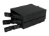 HSB3SATSASBA - StarTech.com Flyttbart hyllfritt bakpanelställ i aluminium med hot swap-funktion för tre 3,5" SAS II/SATA III – 6 Gbps HDD - Höger vinkel