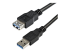 USB3SEXT2MBK - StarTech.com 2 m svart SuperSpeed USB 3.0-förlängningskabel A till A - Närbild