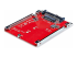 1M25-U3-M2-ADAPTER - StarTech.com M.2 to U.3 Adapter, For M.2 NVMe SSDs, PCIe M.2 Drive to 2.5inch U.3 (SFF-TA-1001) Host Adapter/Converter, TAA Compliant - Höger vinkel