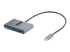 5G2A2CPDB-USB-C-HUB - StarTech.com 4-Port USB-C Hub with 100W Power Delivery Pass-Through Charging, 2x USB-A + 2x USB-C, 5Gbps, USBC Hub w/ 1ft (30cm) Long Cable, Portable Laptop USB Type-C to USB-A/C Hub - Höger vinkel
