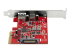 PEXUSB311AC3 - StarTech.com 2 portar 10 Gbit/s USB-A &amp;amp; USB-C PCIe-kort - Tillbaka
