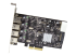 PEXUSB314A2V2 - StarTech.com 4-portars USB PCIe-kort - Framsidan